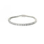 Bracciale Tennis a filo in oro bianco con diamanti lab-grown taglio brillante, 4,60 carati.