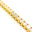 Bracciale Tennis a filo in oro giallo con diamanti lab-grown taglio brillante, 4,65 carati.
