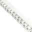 Bracciale Tennis tornito in oro bianco con diamanti lab-grown taglio brillante, 5,32 carati.