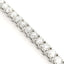 White gold wire tennis bracelet with brilliant-cut lab-grown diamonds, 5.54 carats.
