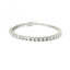 Bracciale Tennis a filo in oro bianco con diamanti lab-grown taglio brillante, 8,60 carati.