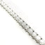 Bracciale Tennis a filo in oro bianco con diamanti lab-grown taglio brillante, 9,27 carati.