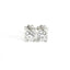 Orecchini punto luce in oro bianco con diamanti lab-grown taglio brillante, 1,68 carati.