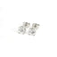 Orecchini punto luce in oro bianco con diamanti lab-grown taglio brillante, 1,80 carati.