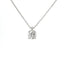 Girocollo punto luce in oro bianco con diamante lab-grown taglio brillante, 1,19 carati.