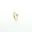 Solitario In Argento 925 Dorato con Diamante Lab-Grown taglio brillante.