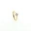 Solitario In Argento 925 Dorato con Diamante Lab-Grown taglio brillante.