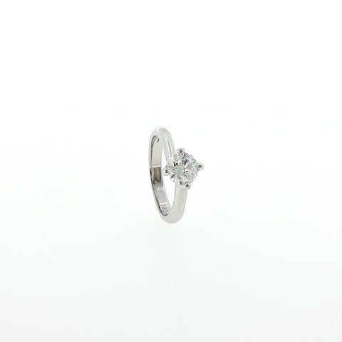Solitario In Argento 925 con Diamante Lab-Grown taglio brillante.