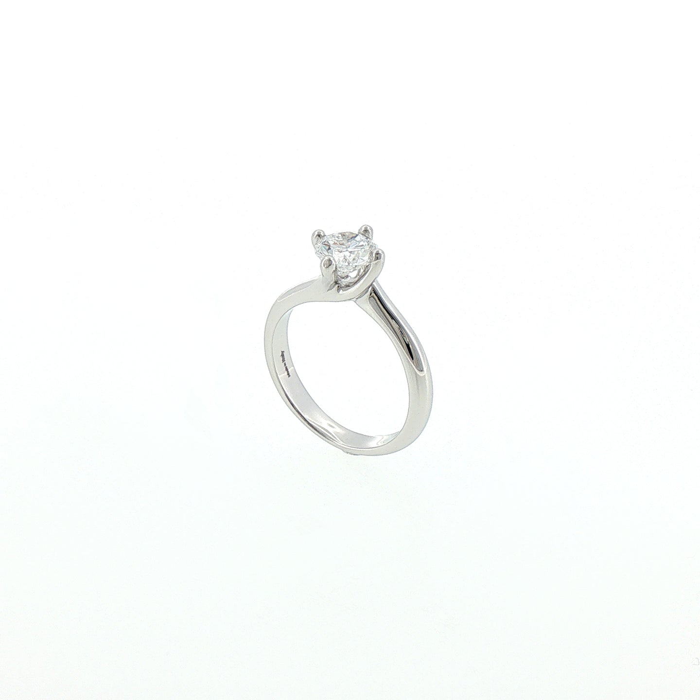 Solitario In Argento 925 con Diamante Lab-Grown taglio brillante.