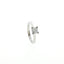 Solitario a "V" In Argento 925 con Diamante Lab-Grown taglio brillante.