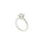 Solitario a "V" In Argento 925 con Diamante Lab-Grown taglio brillante.