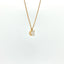 Girocollo in Argento 925 Dorato con Diamante Lab-Grown Taglio Brillante.