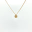 Girocollo in Argento 925 Dorato con Diamante Lab-Grown Taglio Brillante.