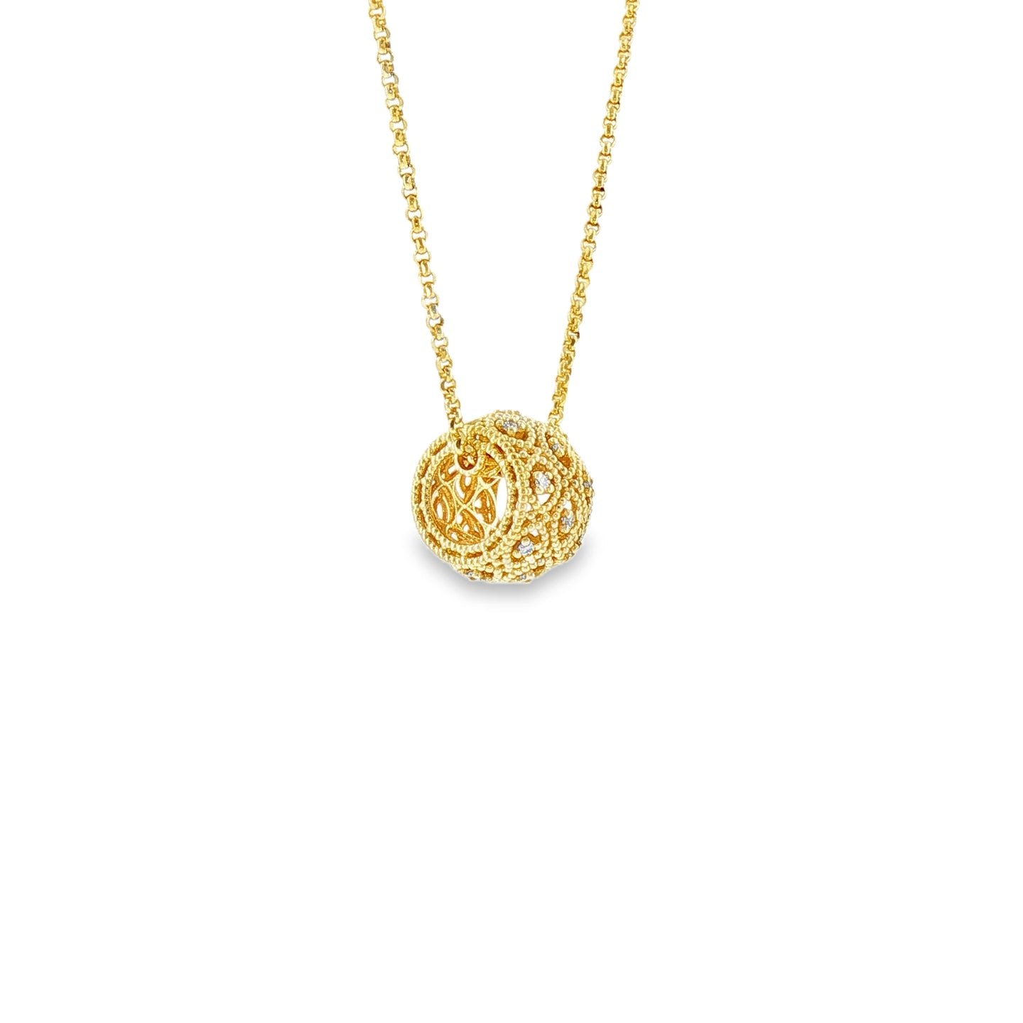 Florence – Girocollo in Argento 925 e Diamanti Lab-Grown, 0,10ct.