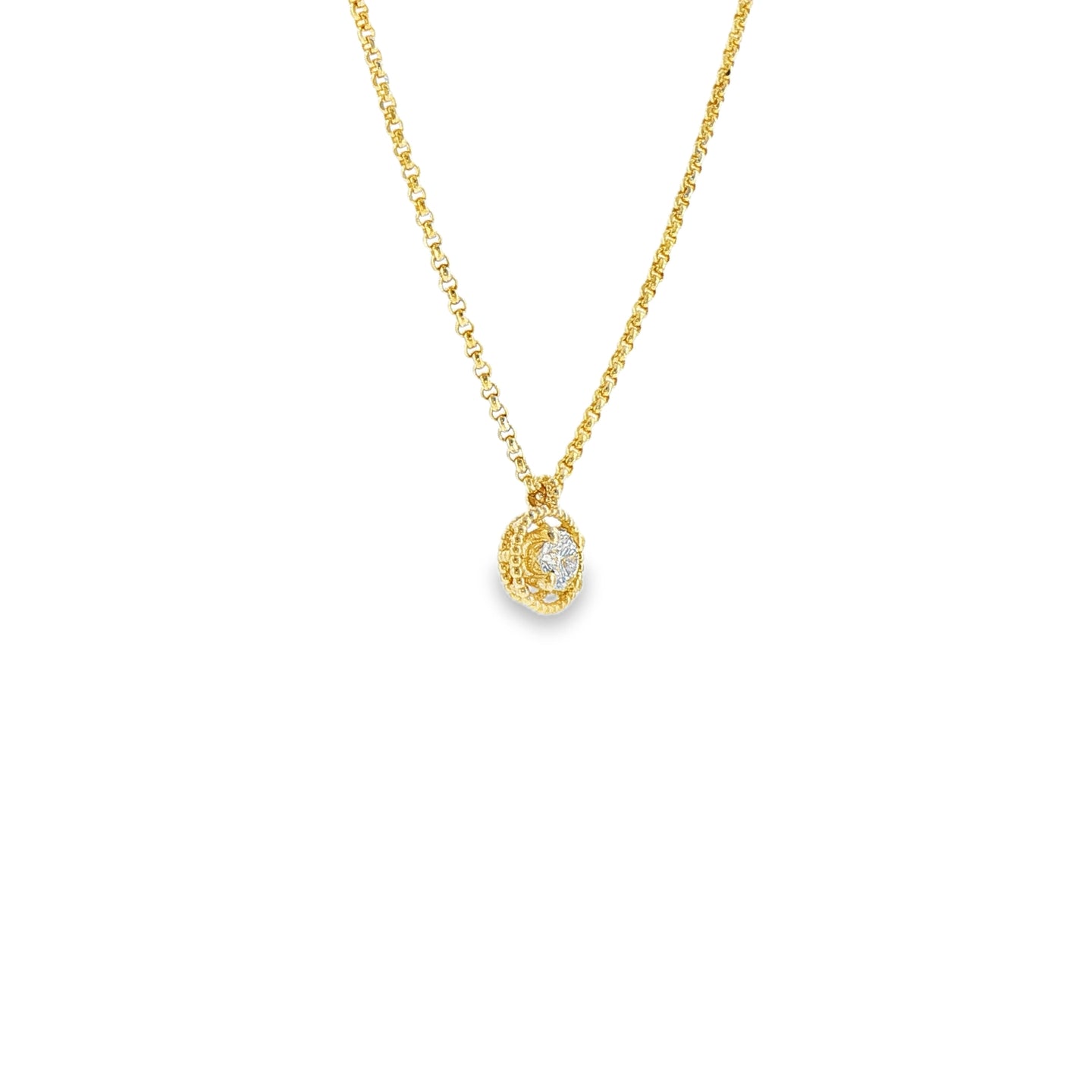 Girocollo Punto Luce Florence in Argento 925 con Diamanti Lab-Grown 0,20 ct