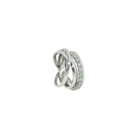 Anello in Argento 925 con Diamanti Lab-Grown Taglio Brillante.