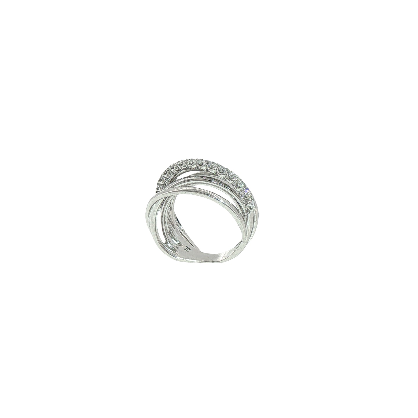 Anello in Argento 925 con Diamanti Lab-Grown Taglio Brillante.