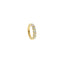 Fedina in Argento Dorato 925 con Diamanti Lab-Grown Taglio Brillante.
