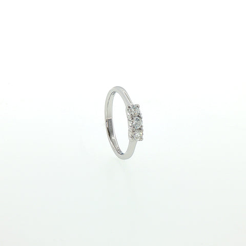 Trilogy in Argento 925 con Diamnti Lab-Grown Taglio Brillante.