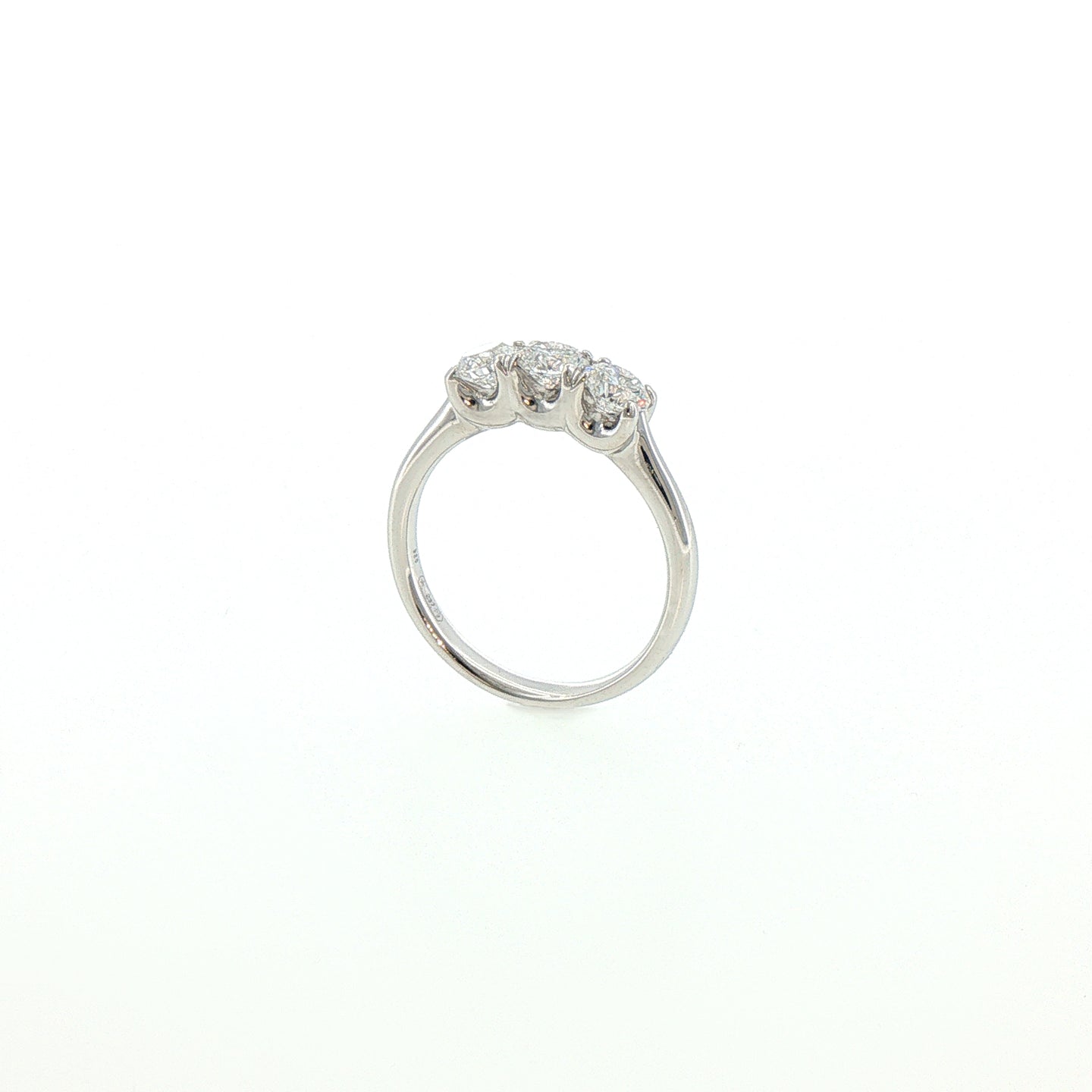 Trilogy in Argento 925 con Diamnti Lab-Grown Taglio Brillante.