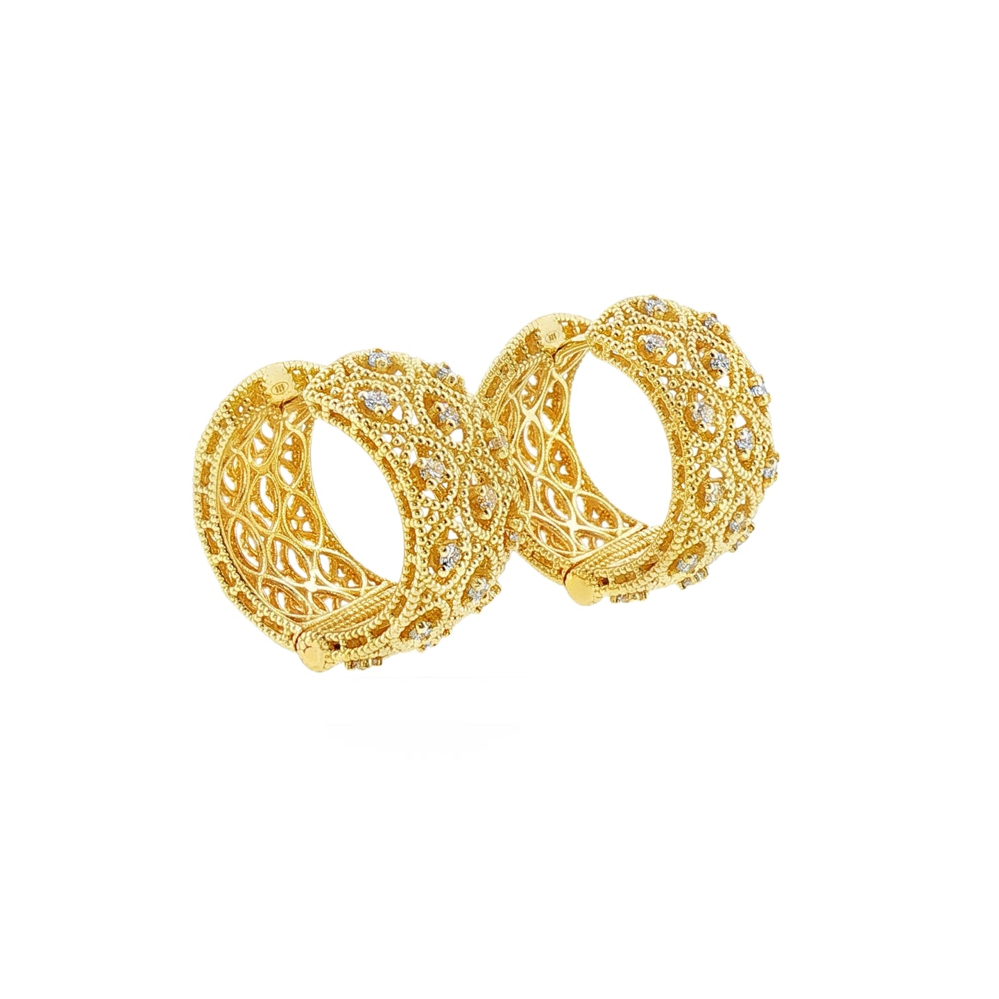 Orecchini Florence in Argento Dorato 925 con Diamanti Lab-Grown 0,57 ct