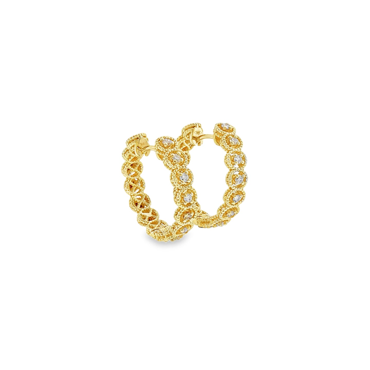 Orecchini Florence in Argento Dorato 925 con Diamanti Lab-Grown 0,24 ct