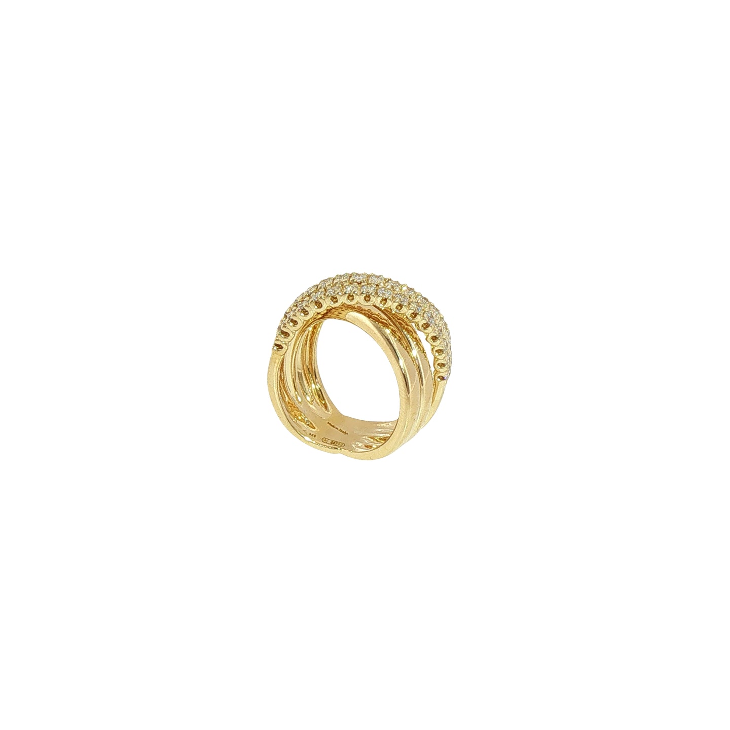 Anello in Argento 925 Con Diamanti Lab-Grown Taglio Brillante.
