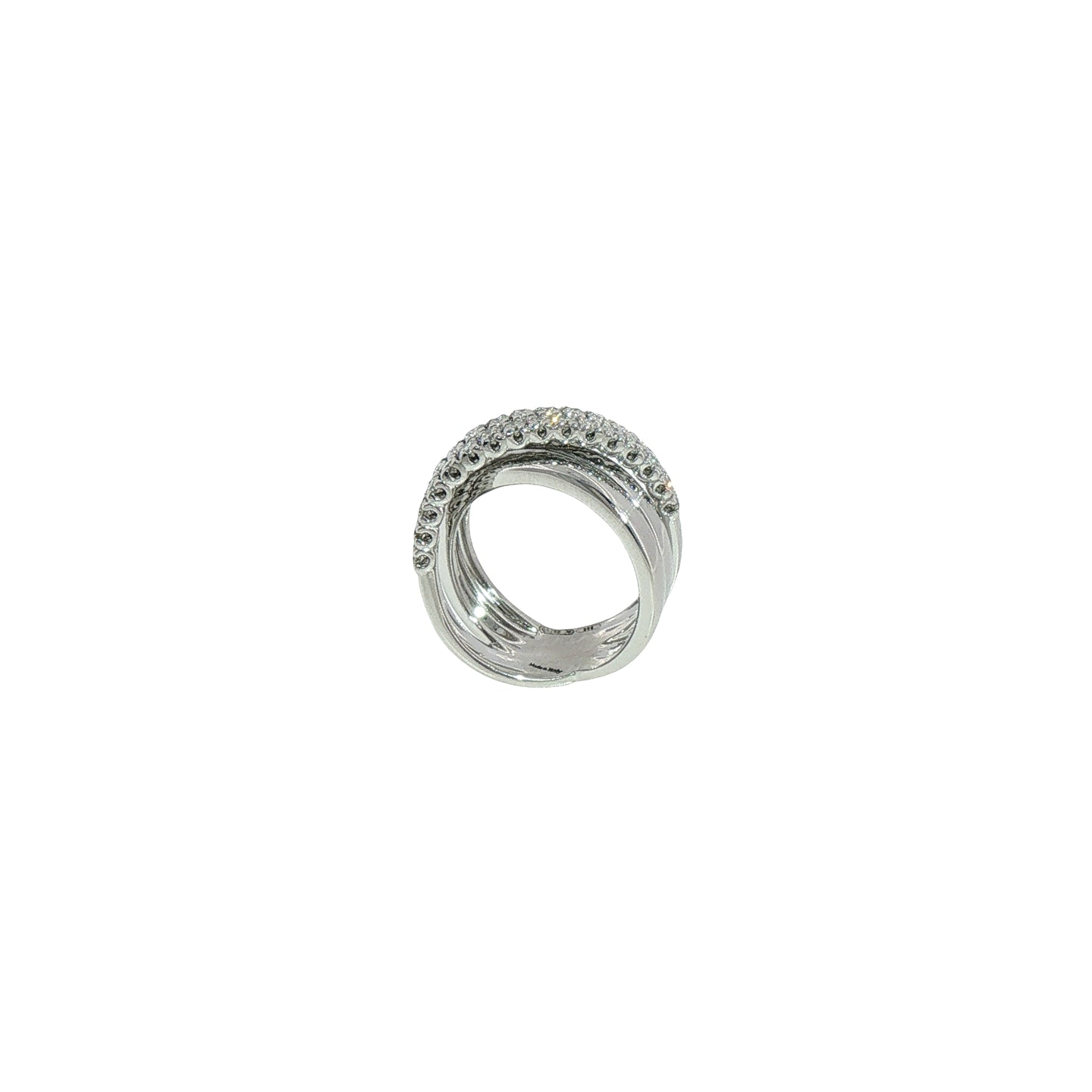 Anello in Argento 925 Con Diamanti Lab-Grown Taglio Brillante.