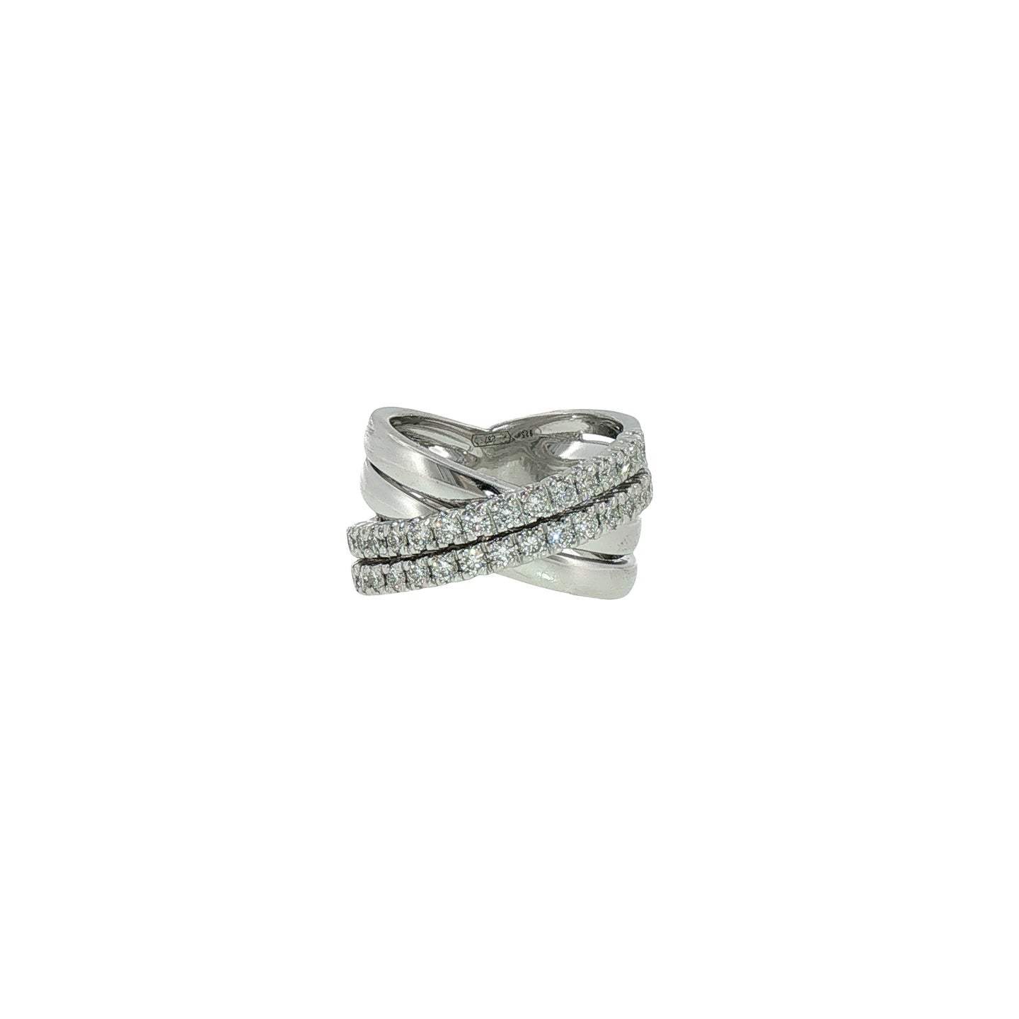 Anello in Argento 925 Con Diamanti Lab-Grown Taglio Brillante.