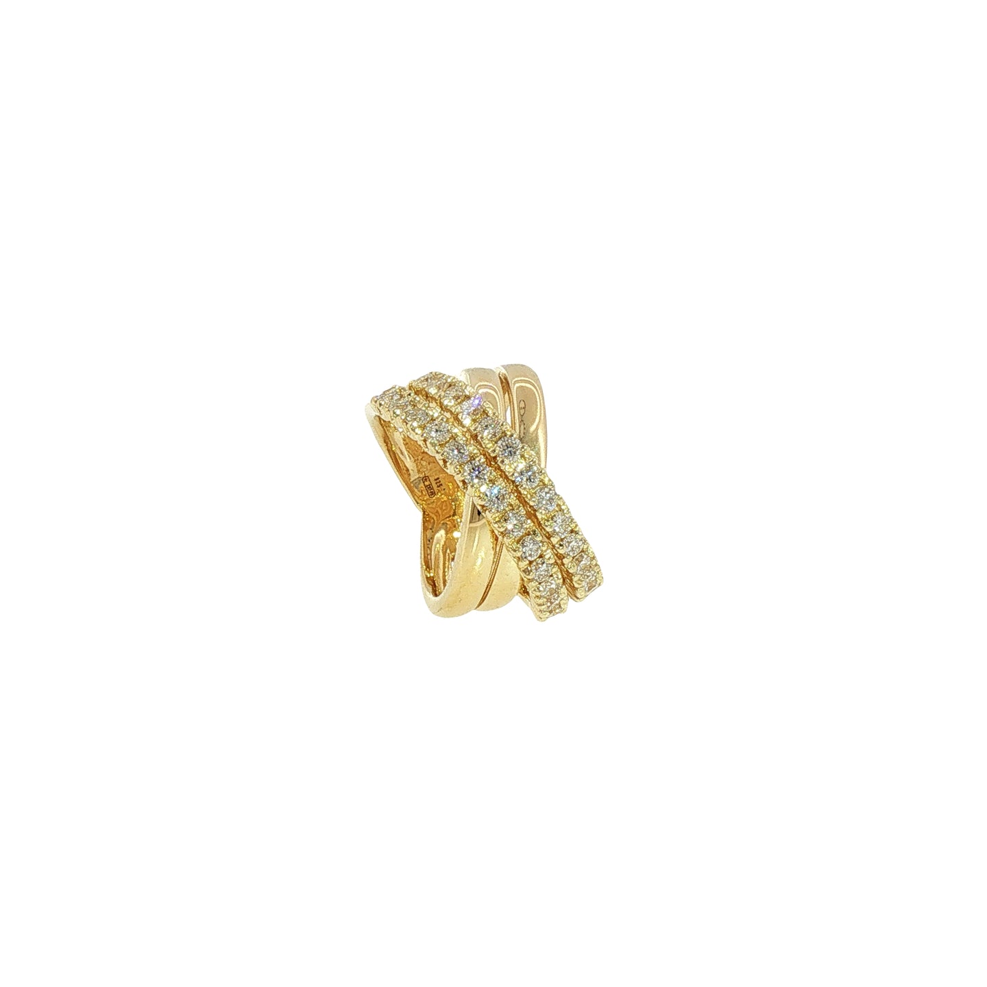 Anello in Argento 925 con Diamanti Lab-Grown Taglio Brillante.