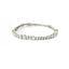 White gold wire spot tennis bracelet with brilliant-cut lab-grown diamonds, 6.06 carats.