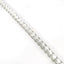 Bracciale tennis a filo in oro bianco e diamanti lab-grown taglio brillante, 11,84 carati.