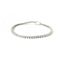 Bracciale Tennis a filo in oro bianco con diamanti lab-grown taglio brillante, 3,11 carati.