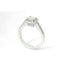 Anello Dreams in oro bianco con diamanti lab-grown taglio princess e brillante, 1,08 carati.