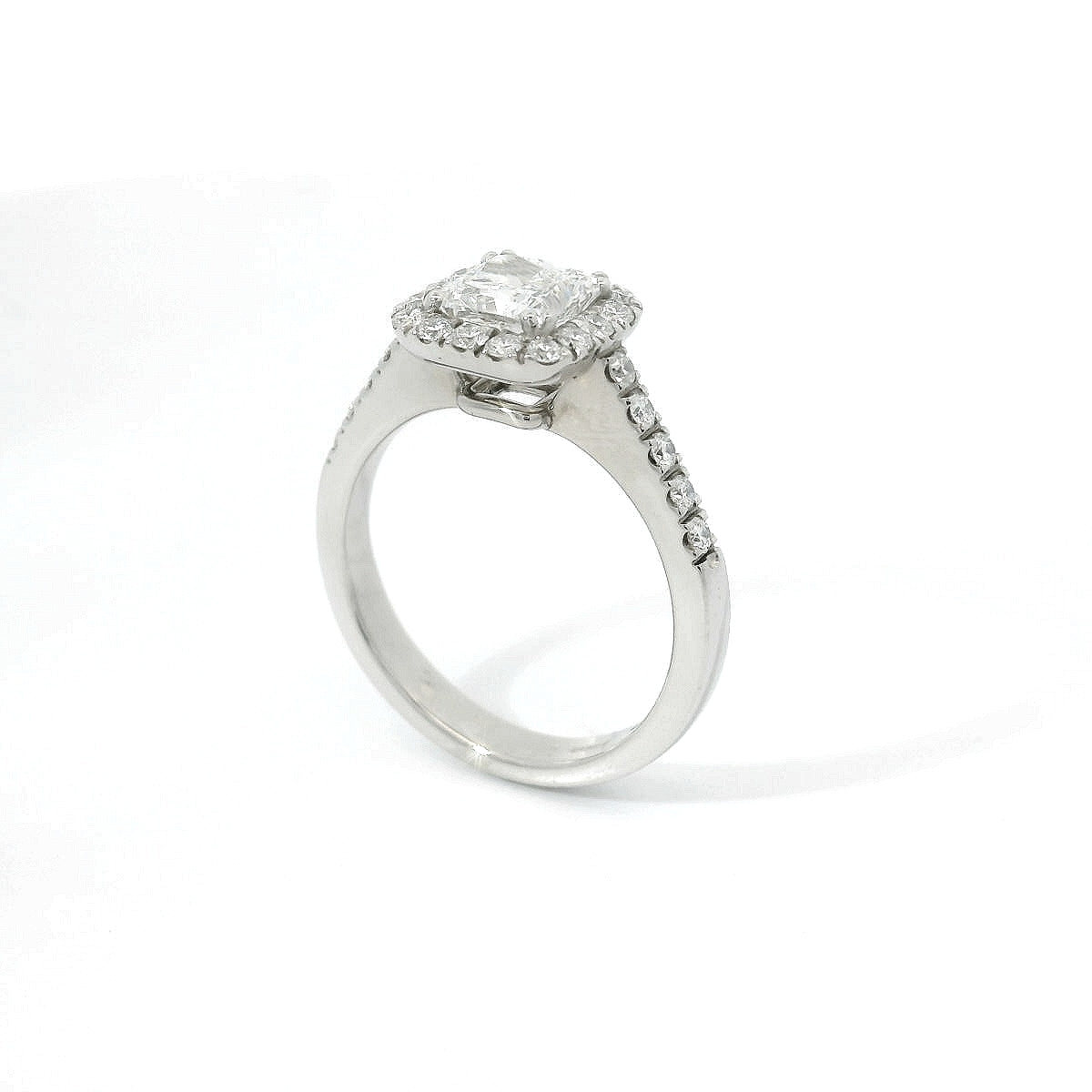 Anello dreams princess in oro bianco con diamanti lab-grown taglio brillante, 1,48 carati.