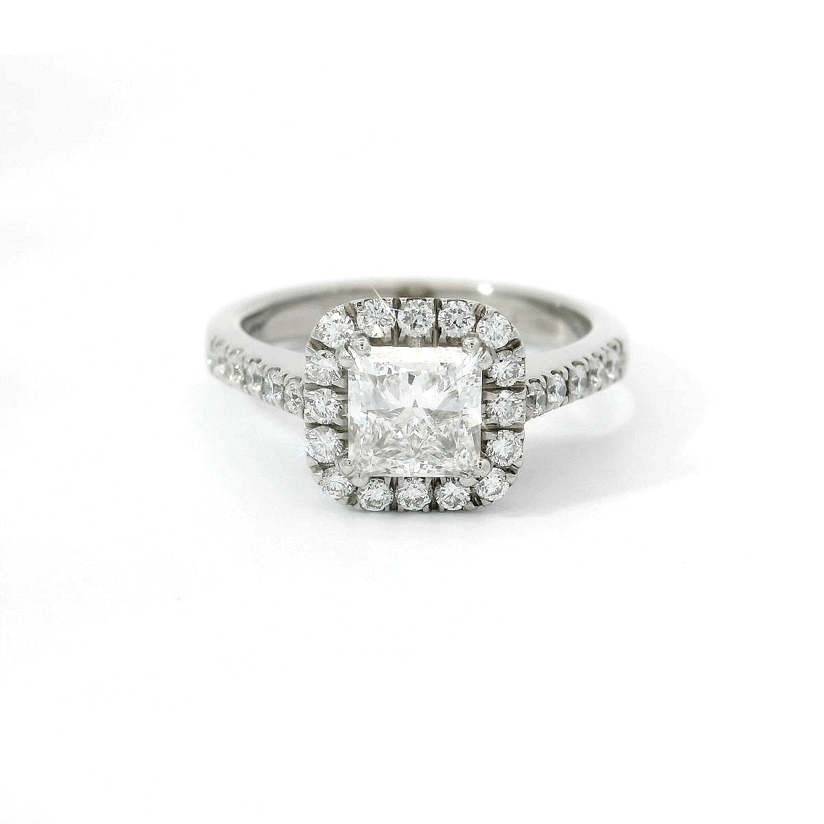 Anello dreams princess in oro bianco con diamanti lab-grown taglio brillante, 1,48 carati.