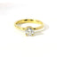solitario in oro giallo con diamante lab-grown taglio brillante con bt sul castone, 0,55 carati