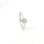 Solitaire in white gold with brilliant-cut lab-grown diamond, 0.50 carats.