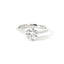 Solitaire in white gold with brilliant-cut lab-grown diamond, 1.00 carats.