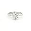 Solitaire in white gold with brilliant-cut lab-grown diamond, 1.80 carats.