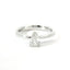Solitaire in white gold with a drop-cut lab-grown diamond, 0.51 carats.