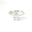 Solitaire in white gold with a 1.54 carat pear-cut lab-grown diamond.
