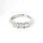 White gold trilogy with brilliant-cut lab-grown diamonds, 0.98 carats.