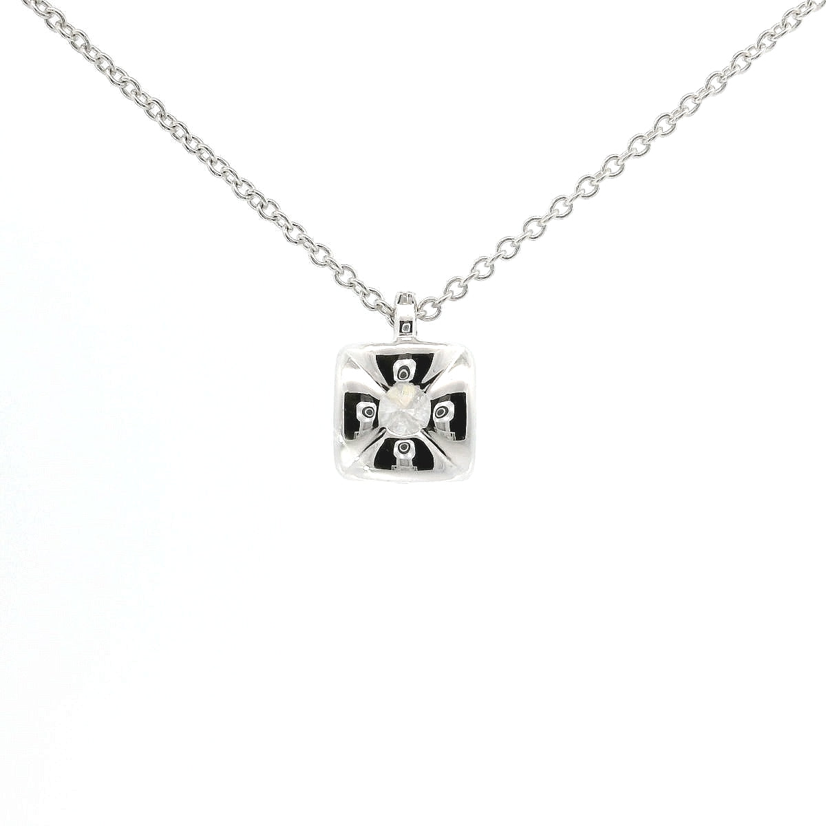 Girocollo punto luce in oro bianco e diamante Lab-grown taglio brillante, 1,57 carati