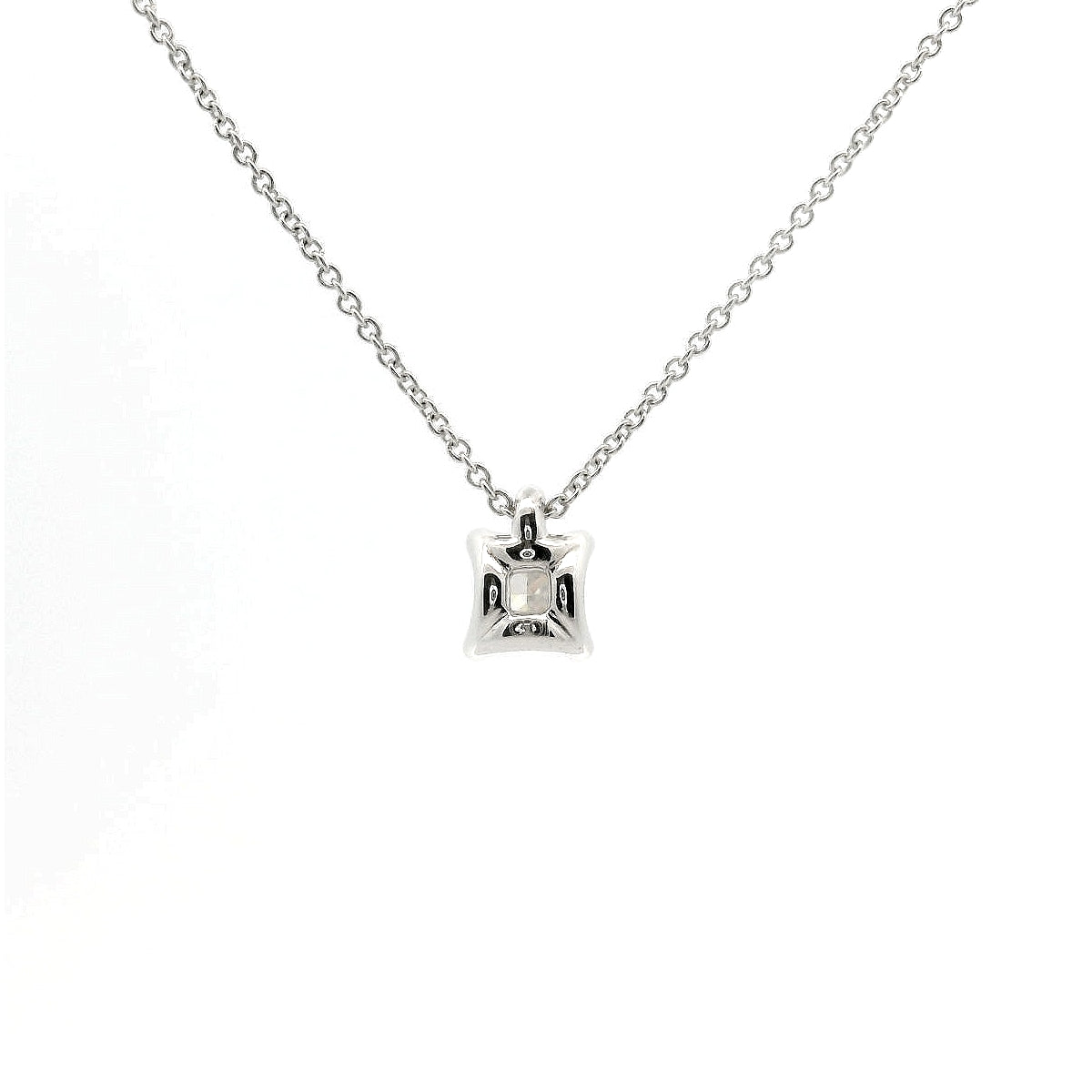 Yellow gold and brilliant-cut lab-grown diamonds, 0.51 carats, point-light choker.