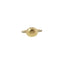 Anello in Argento Dorato 925 con Diamanti Lab-Grown Taglio Brillante