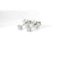 Orecchini punto luce in oro bianco e diamanti Lab-Grown taglio brillante, 0,19 carati.