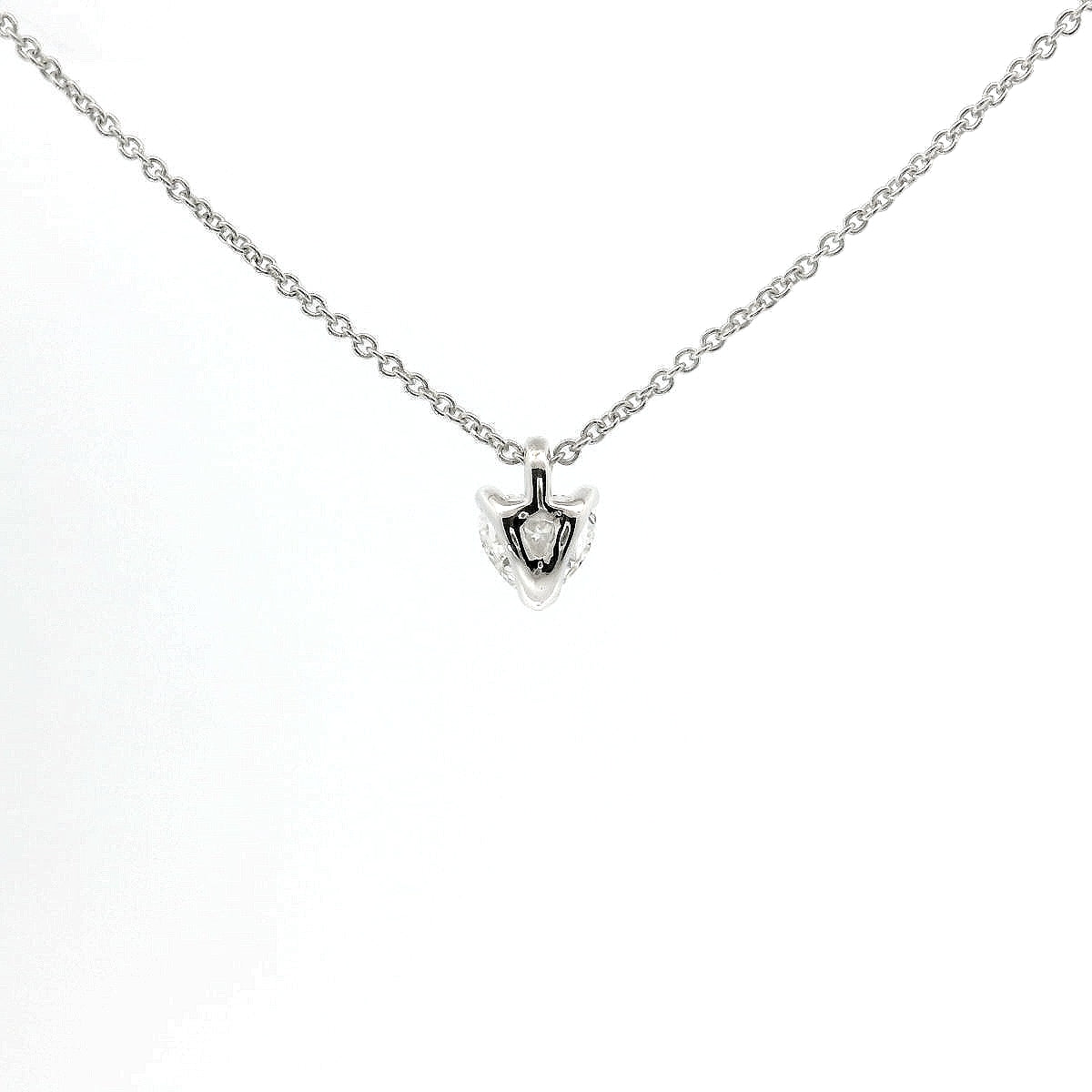 Girocollo punto luce in oro bianco e diamante Lab-grown taglio cuore, 0,37 carati