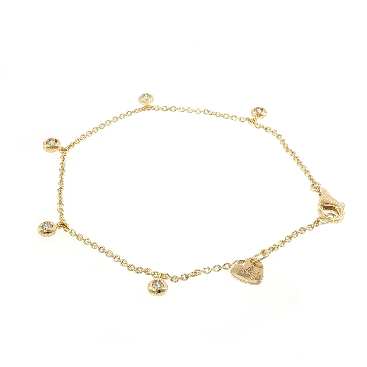 Bracciale in Argento 925 con Diamanti Lab-Grown Taglio Brillante
