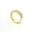 Fascia in oro giallo con diamanti lab-grown taglio brillante, 1,18 carati.